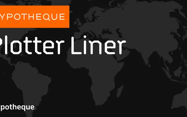 Plotter Liner specimen from Typotheque