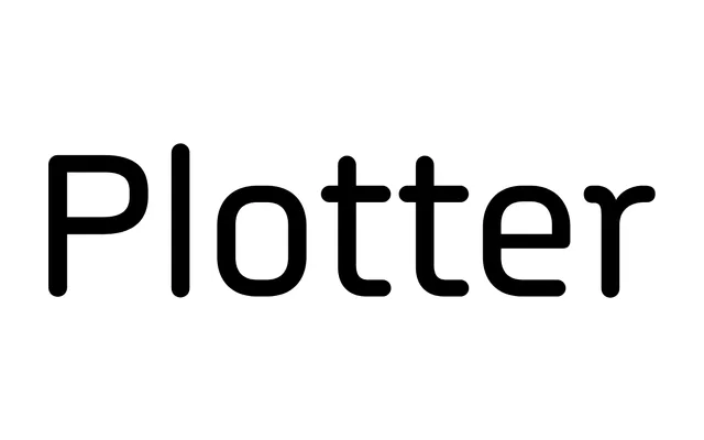 Plotter specimen from Typotheque