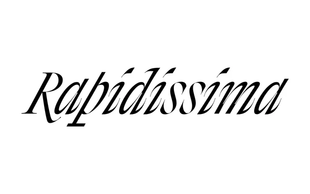 Rapidissima specimen from Typotheque