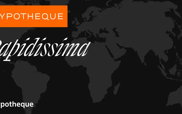 Rapidissima specimen from Typotheque
