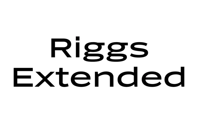 Riggs Extended specimen from Typotheque