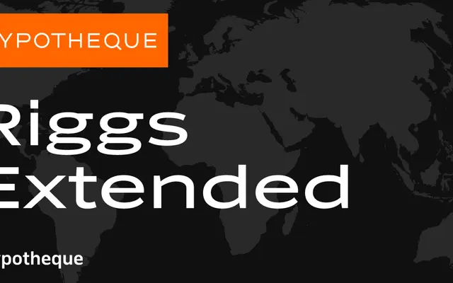 Riggs Extended specimen from Typotheque