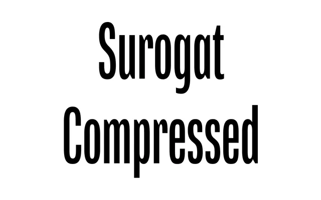 Surogat Compressed specimen from Typotheque