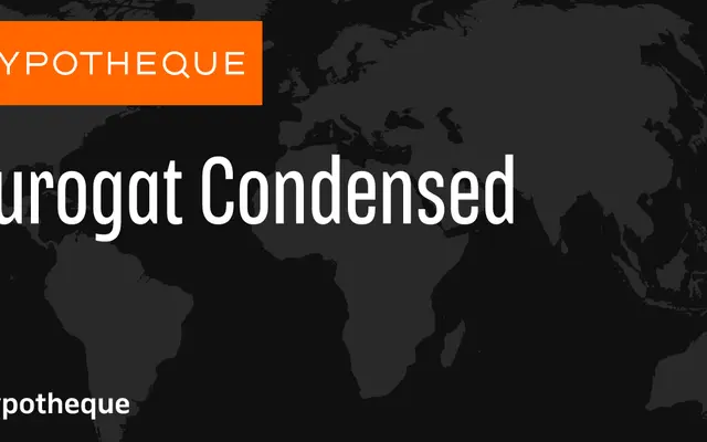 Surogat Condensed specimen from Typotheque