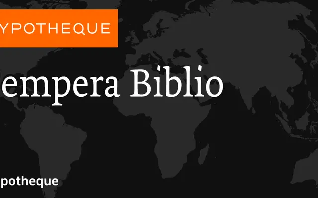 Tempera Biblio specimen from Typotheque