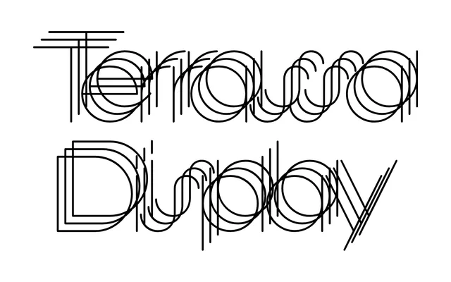 Terrassa Display specimen from Typotheque