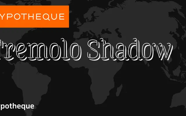 Tremolo Shadow specimen from Typotheque