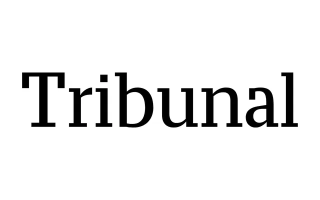 Tribunal specimen from Typotheque
