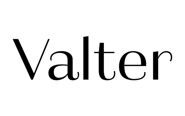 Valter specimen from Typotheque
