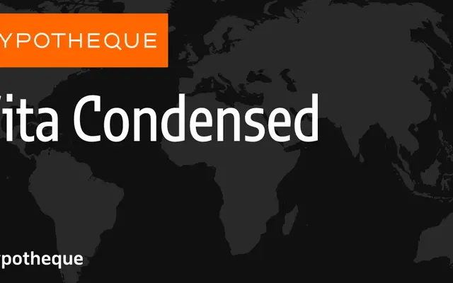 Vita Condensed specimen from Typotheque