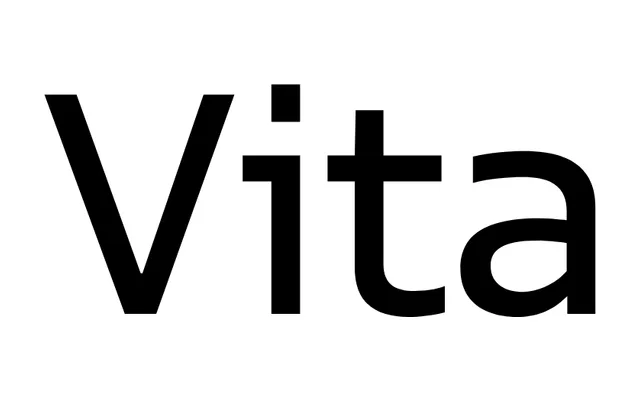 Vita specimen from Typotheque