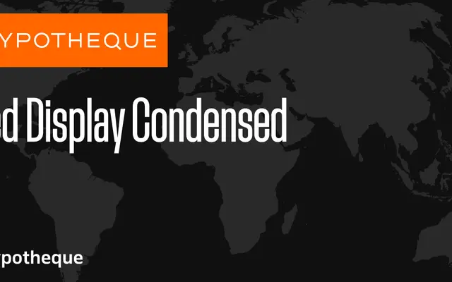 Zed Display Condensed specimen from Typotheque
