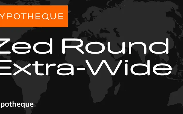 Zed Round Extra-Wide specimen from Typotheque