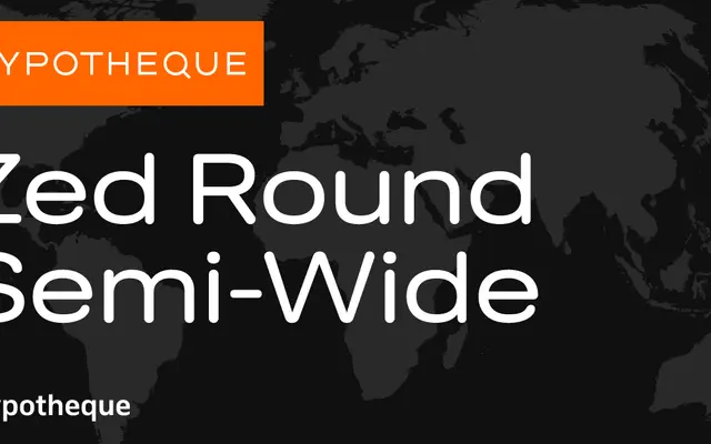 Zed Round Semi-Wide specimen from Typotheque