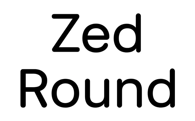 Zed Round specimen from Typotheque