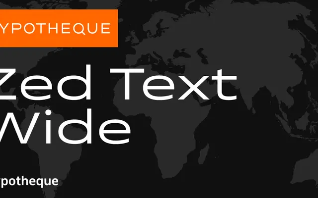 Zed Text Wide specimen from Typotheque