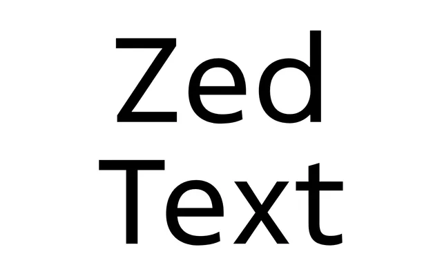 Zed Text specimen from Typotheque