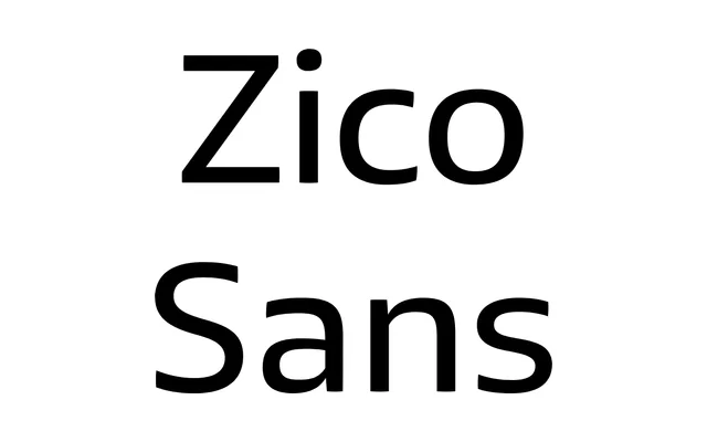 Zico Sans specimen from Typotheque
