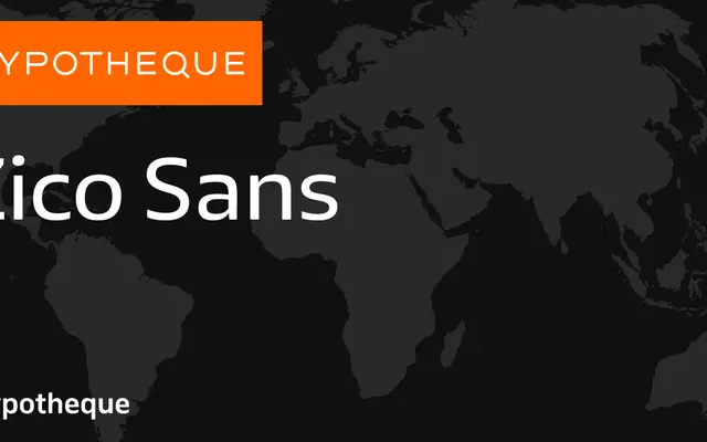 Zico Sans specimen from Typotheque