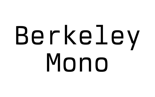 Berkeley Mono specimen from U.S. Graphics Company