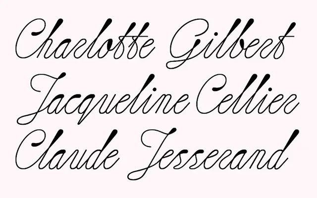 Louise specimen from U+270D