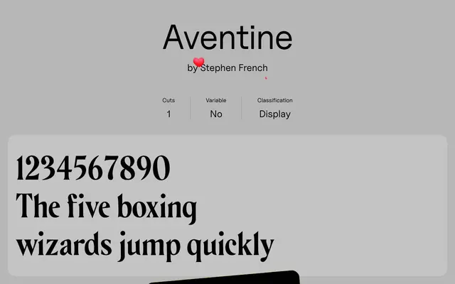 Aventine specimen from Uncut
