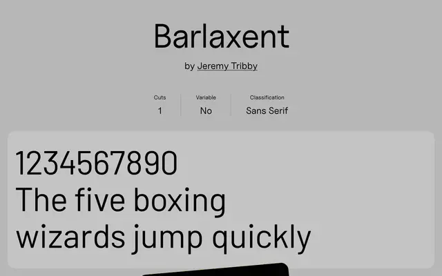 Barlaxent specimen from Uncut