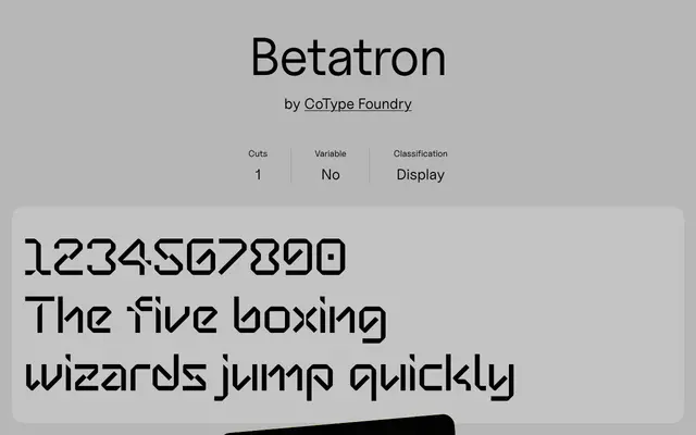 Betatron specimen from Uncut