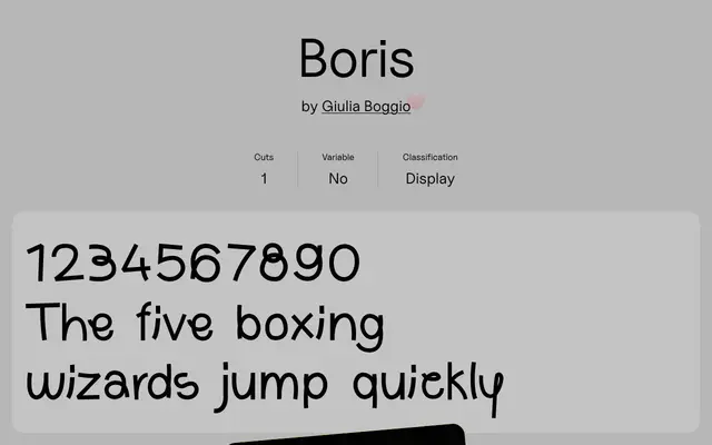 Boris specimen from Uncut