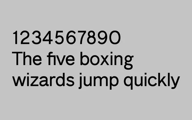 Breite Grotesk specimen from Uncut