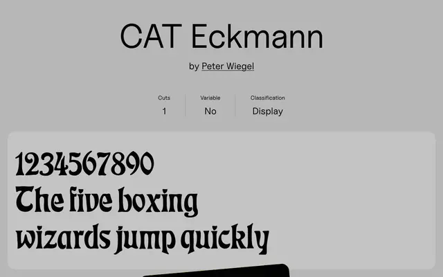 CAT Eckmann specimen from Uncut