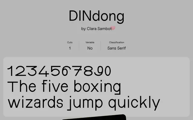 DINdong specimen from Uncut