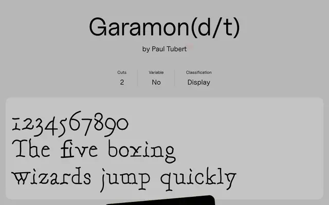 Garamon(d/t) specimen from Uncut