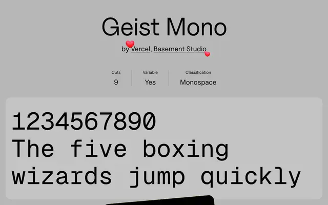 Geist Mono specimen from Uncut