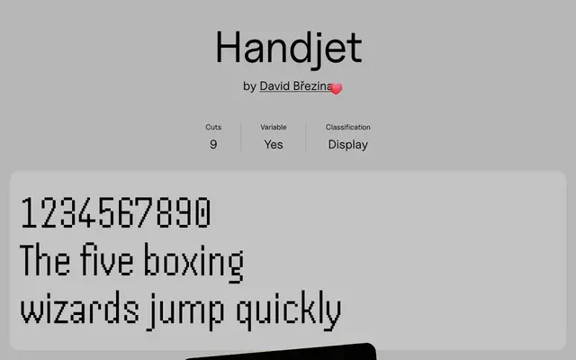 Handjet specimen from Uncut