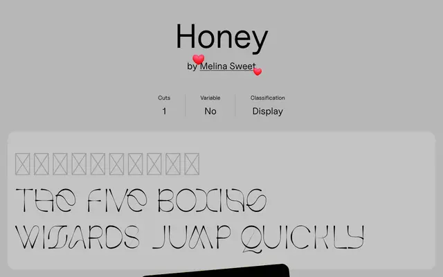 Honey specimen from Uncut