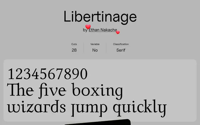 Libertinage specimen from Uncut