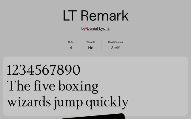 LT Remark specimen from Uncut