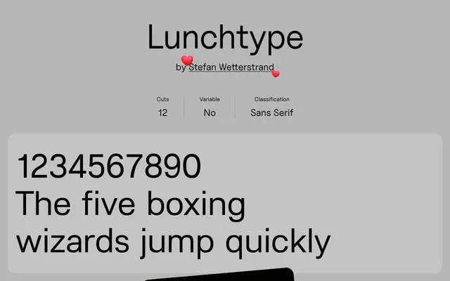 Lunchtype specimen from Uncut