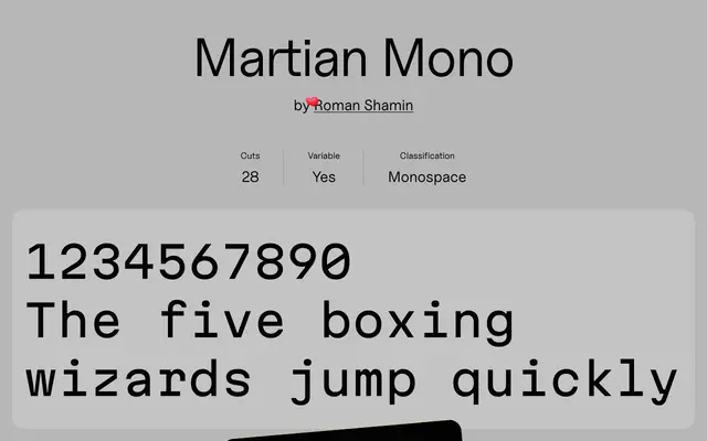 Martian Mono specimen from Uncut