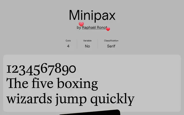 Minipax specimen from Uncut