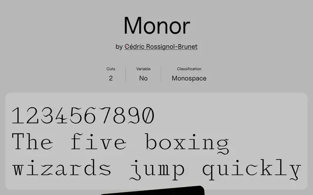 Monor specimen from Uncut