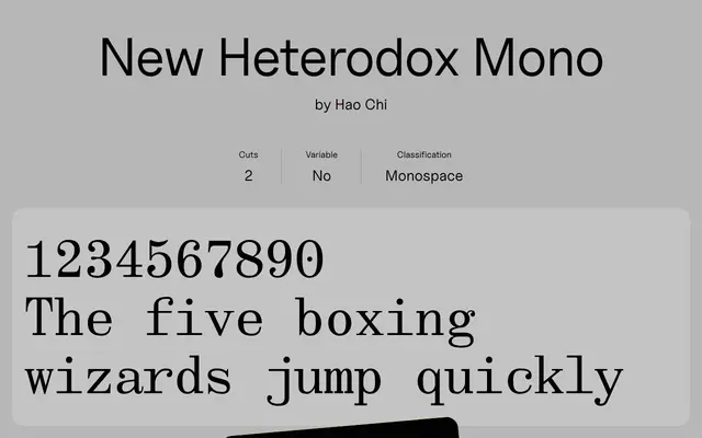 New Heterodox Mono specimen from Uncut