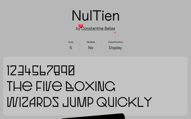 NulTien specimen from Uncut