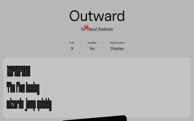 Outward specimen from Uncut