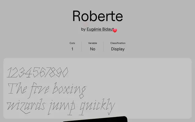 Roberte specimen from Uncut