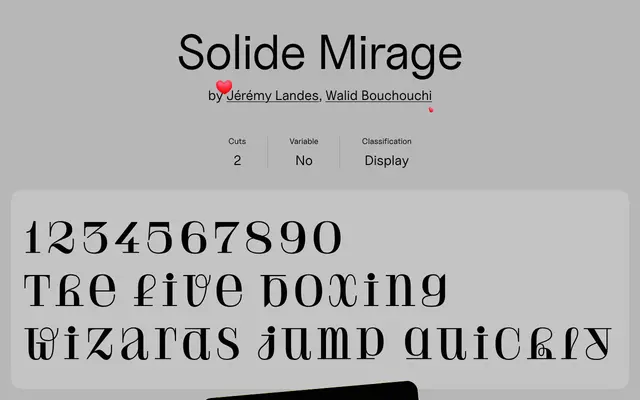 Solide Mirage specimen from Uncut