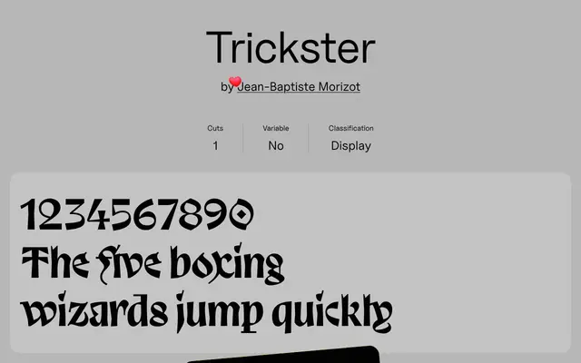 Trickster specimen from Uncut