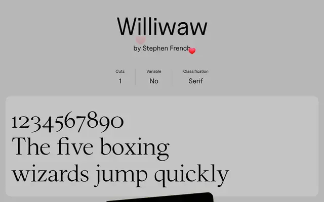 Williwaw specimen from Uncut