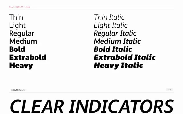 Silta specimen from Underscore Type